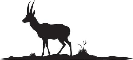 Bold Pronghorn Shape for Distinctive Artwork vector