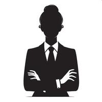 Silhouette of a Lawyer in Action at Court vector