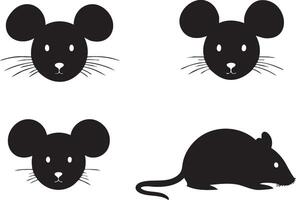 Rodent Face Outline for Playful Art Projects vector