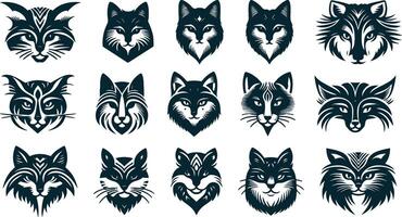 Cat with Tail Up Silhouette for Joyful and Energetic Art vector