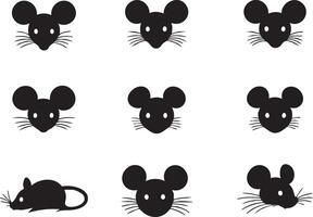 Mouse Head Design for Whimsical Animal Artwork vector