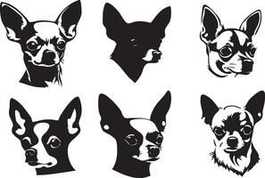 Chihuahua in Motion Silhouette for Dynamic and Energetic Artwork vector