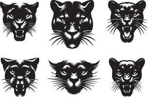 Panther Shape for Sleek and Bold Projects vector