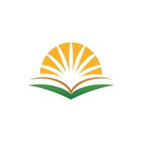 Knowledge and Learning Emblem Logo Design vector