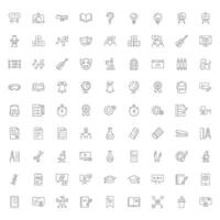 Essentials Educational Icon Pack - Digital and Classroom Learning vector