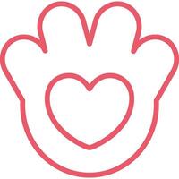 Love Paw Icon Element For Design vector