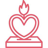Candle Light Dinner Icon Element For Design vector