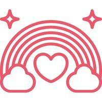 Rainbow Icon Element For Design vector