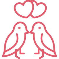 Love Bird Icon Element For Design vector