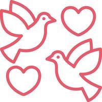 Doves Icon Element For Design vector
