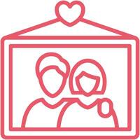 Couple Photo Icon Element For Design vector