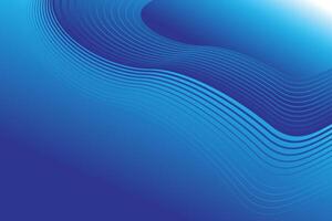 Abstract blue wave background with wavy lines vector