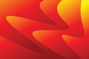 A red and yellow abstract background with a wave shape vector