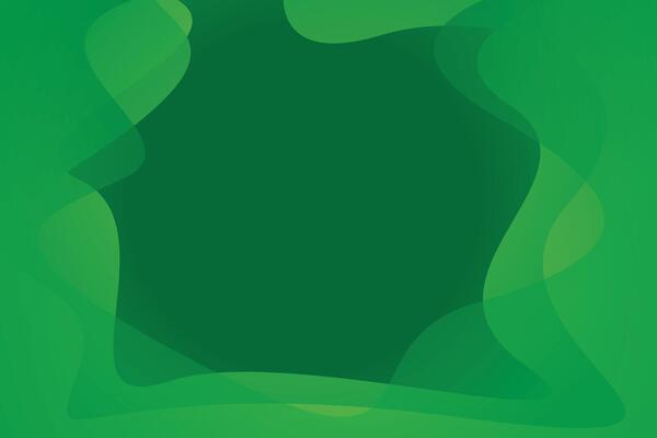 Green abstract background with a wave shape