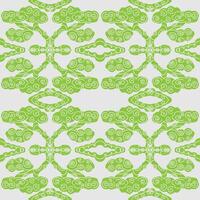 a green and white pattern with swirls vector