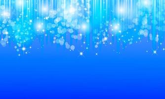abstract blue background with bokeh. Magic sparkling glitter soft blue background. vector