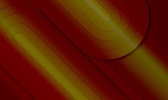 abstract red and yellow stripes with dimensional effect shiny background. vector