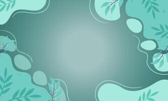 Abstract green liquid color background with copy space. nature green background. vector