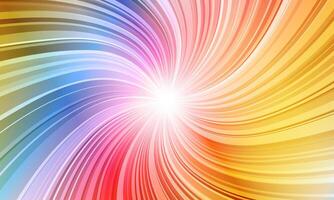 Swirling radial colorful background. Vortex bright background. soft shiny light. vector