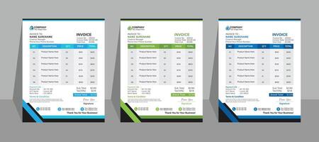Business Invoice Templates ,Minimal Corporate Business Invoice design template illustration bill form price invoice. Creative invoice template . business stationery design vector