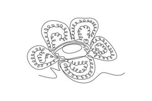 Decorative rafflesia arnoldii flower concept for national park vector