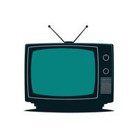 Classic CRT Television Drawing for Nostalgic and Retro Design Concepts vector