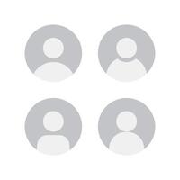 Basic User Circle Multiple Styles vector