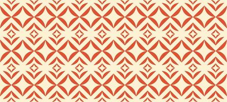 Red geometric ethnic abstract pattern. Aztec-style abstract background. Retro minimalist pattern. Wallpaper, cloth design, fabric, paper, textile. Embroidery style. vector