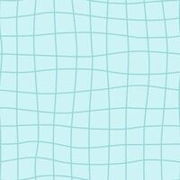 Pattern with a curved square grid. Retro linear chessboard. Checkered wallpaper for print patterns or textiles. vector