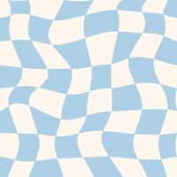 Checkerboard background. Geometric pastel square texture in vintage Y2K style. Gingham wallpaper for print templates or textiles. vector