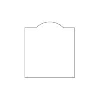 Simple Frame with Curve Line ... vector