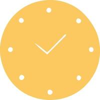 yellow Glyph Clock icon vector