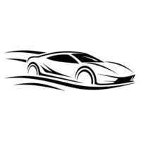 Modern Sports Car Illustration with Dynamic and Elegant Lines vector