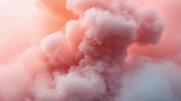 Colorful clouds billow in the sky during sunset creating a stunning natural display of hues and textures photo