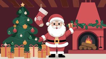 Christmas greeting cards with text Merry Christmas and happy new year. vector