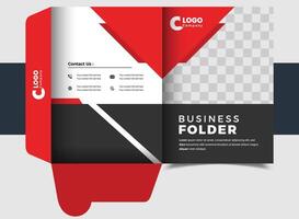Corporate Business presentation folder template presentation folder vector