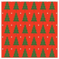 Christmas xmas tree gifting paper pattern vector
