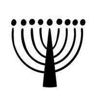 Abstract Menorah Glyph Icon Shape vector