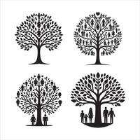 Tree of Life with vines intertwining around its trunk illustration vector