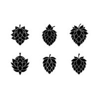 Hop Plant Icon High-Quality for Craft Beer and Botanical Designs vector