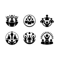 Group Activity Icon Graphic Design File for Social and Event Graphics vector