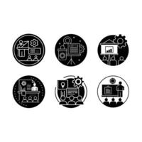 Interactive Workshop Icon - Graphic Design vector