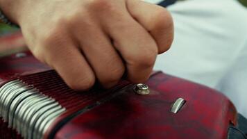 Open An Accordion To Play Details Close Up video