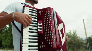 Technique And Ability Of A Professional Accordion Player video