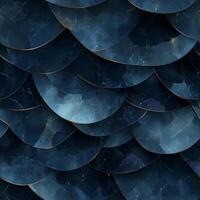 Textured dark blue marble with circular patterns creates a sophisticated backdrop for design projects or modern aesthetics photo