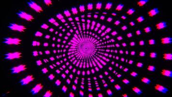 Pink Star Tunnel Background VJ Loop l 4K video