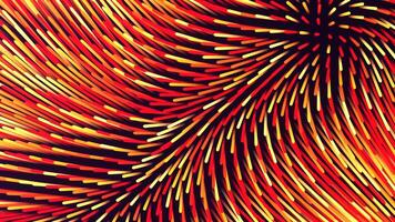 Red and Orange Turbolent Tubular Abstract Background VJ Loop l 4K video