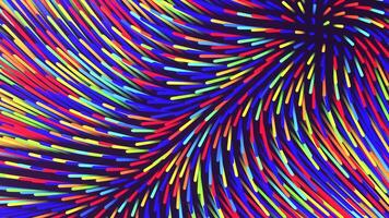 Light Green Blue and Red Turbolent Tubular Abstract Background VJ Loop l 4K video