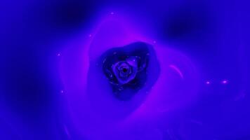 Purple Bright Glowing Tunnel Background VJ Loop l 4K video