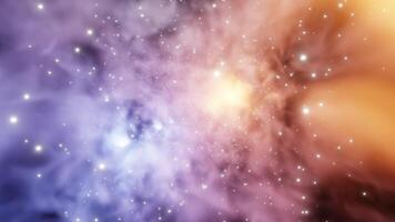 Blue and Orange Nebulae Background VJ Loop l 4K video